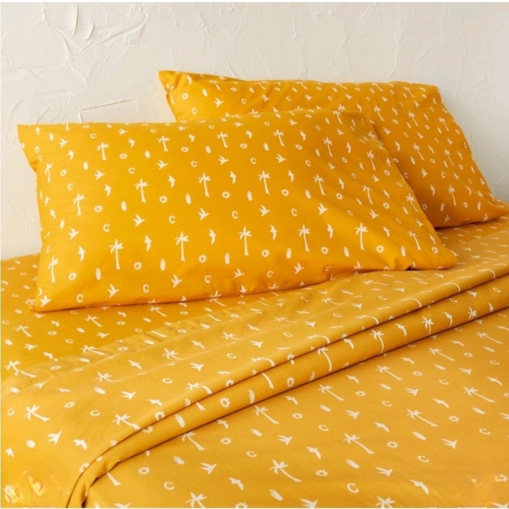 Opalhouse designed with Jungalow twin Separate Fitted/Flat Sheet Icon Yellow